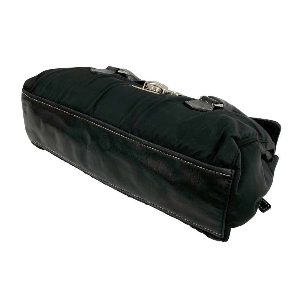 PRADA Black Leather Shoulder Bag - Picture 8 of 10